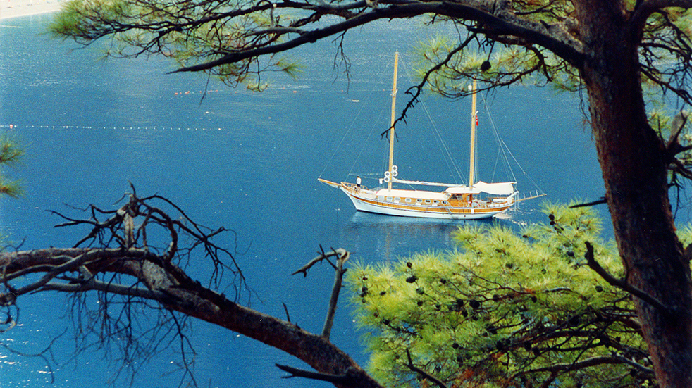 Sustainable and eco tourism: gulet boat in Turkey